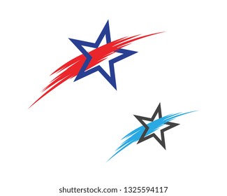 Star icon Template vector illustration design