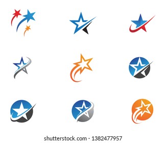 Diseño de ilustración vectorial de plantilla de icono de estrella