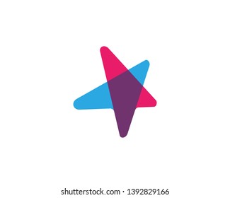 Star icon Template vector illustration design