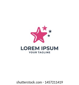 Star  icon Template vector  illustration design