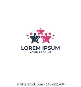 Star  icon Template vector  illustration design