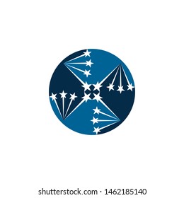 Star icon Template vector illustration design