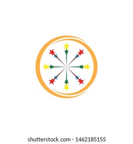 Star icon Template vector illustration design