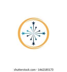 Star icon Template vector illustration design