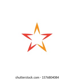 Star icon Template vector illustration design
