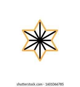 Star icon template. Vector illustration 
