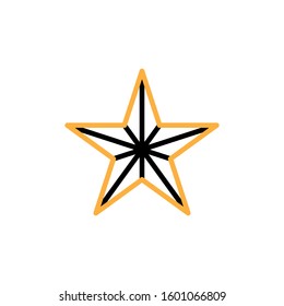 Star icon template. Vector illustration 
