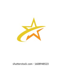Star icon Template vector illustration design