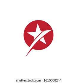 Star icon Template vector illustration design