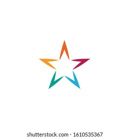Star icon Template vector illustration design
