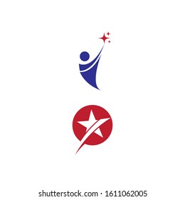 Star icon Template vector illustration design