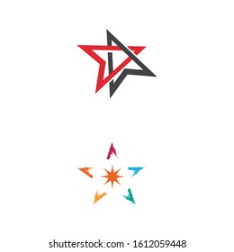 Star icon Template vector illustration design