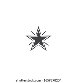 Diseño de ilustración vectorial de plantilla de icono de estrella