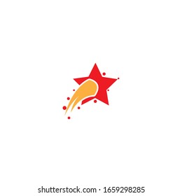 Diseño de ilustración vectorial de plantilla de icono de estrella