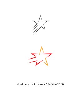 Star icon Template vector illustration design