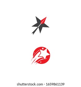 Diseño de ilustración vectorial de plantilla de icono de estrella