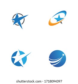 Diseño de ilustración vectorial de plantilla de icono de estrella