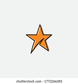 Star icon Template vector illustration design