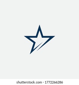 Diseño de ilustración de vector de plantilla de icono de estrella