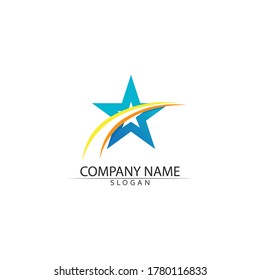 Star icon Template vector illustration design and logo