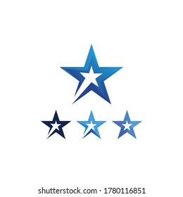 Star icon Template vector illustration design and logo