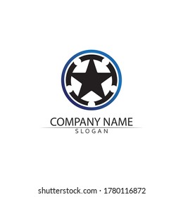 Icono de estrella Diseño de ilustración vectorial de plantilla y logotipo