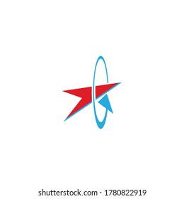 Diseño de ilustración de vector de plantilla de icono de estrella
