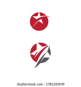 Diseño de ilustración de vector de plantilla de icono de estrella