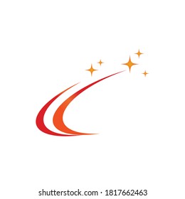 Diseño de ilustración de vector de plantilla de icono de estrella