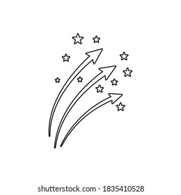 Diseño de ilustración de vector de plantilla de icono de estrella