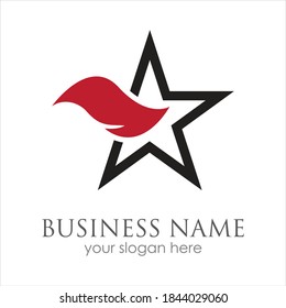 Star icon Template vector illustration design