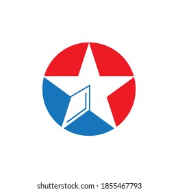 Star icon Template vector illustration design