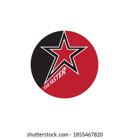 Diseño de ilustración de vector de plantilla de icono de estrella