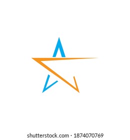 Star icon Template vector illustration design