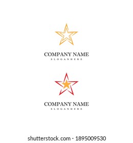 Star icon Template vector illustration design