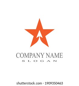 Star icon Template vector illustration design