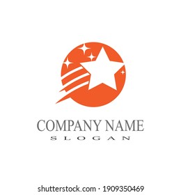Star icon Template vector illustration design