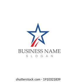 Star icon Template vector illustration design