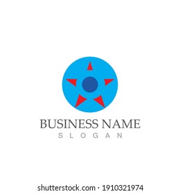 Star icon Template vector illustration design