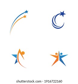 Star icon Template vector illustration design