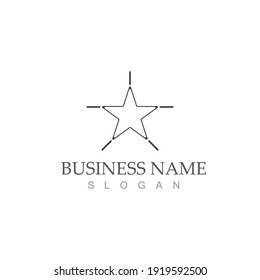 Star icon Template vector illustration design