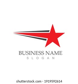 Star icon Template vector illustration design