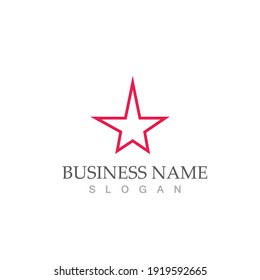 Star icon Template vector illustration design