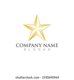 Diseño de ilustración de vector de plantilla de icono de estrella