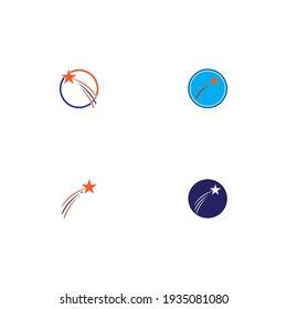 Diseño de ilustración de vector de plantilla de icono de estrella