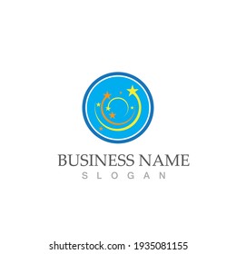 Star icon Template vector illustration design