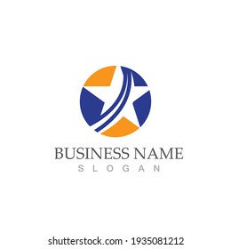 Star icon Template vector illustration design