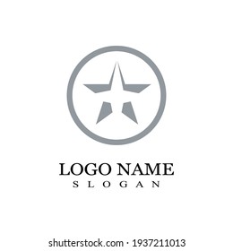 Diseño de ilustración de vector de plantilla de icono de estrella