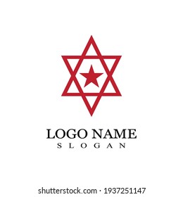 Diseño de ilustración de vector de plantilla de icono de estrella