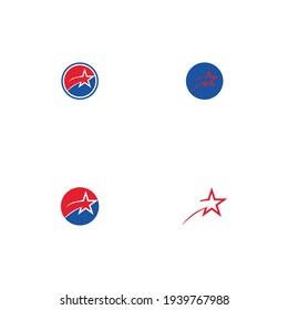 Diseño de ilustración de vector de plantilla de icono de estrella
